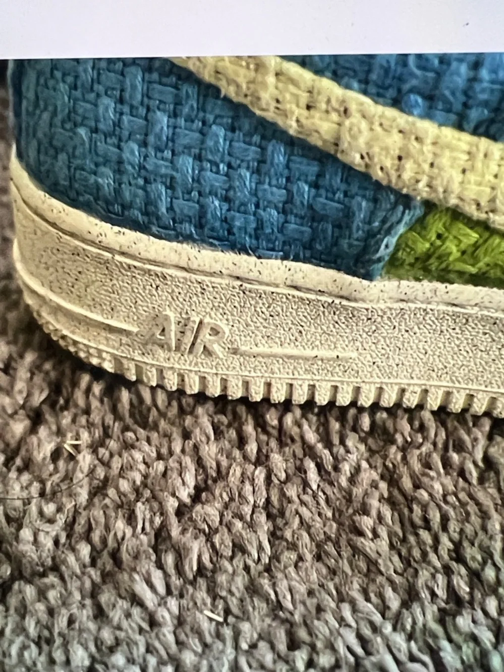 Nike air force 1hemp multi color shoes 6.5